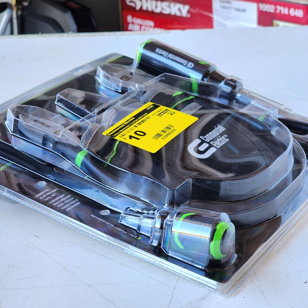 7-Piece Electrician's Tool Set With Pouch 7-Piece Electrician's Tool Set With Pouch